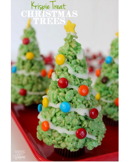 Krispie Treat Christmas Trees Eat More Chocolate Krispie Treat Christmas Trees Eat More Chocolate