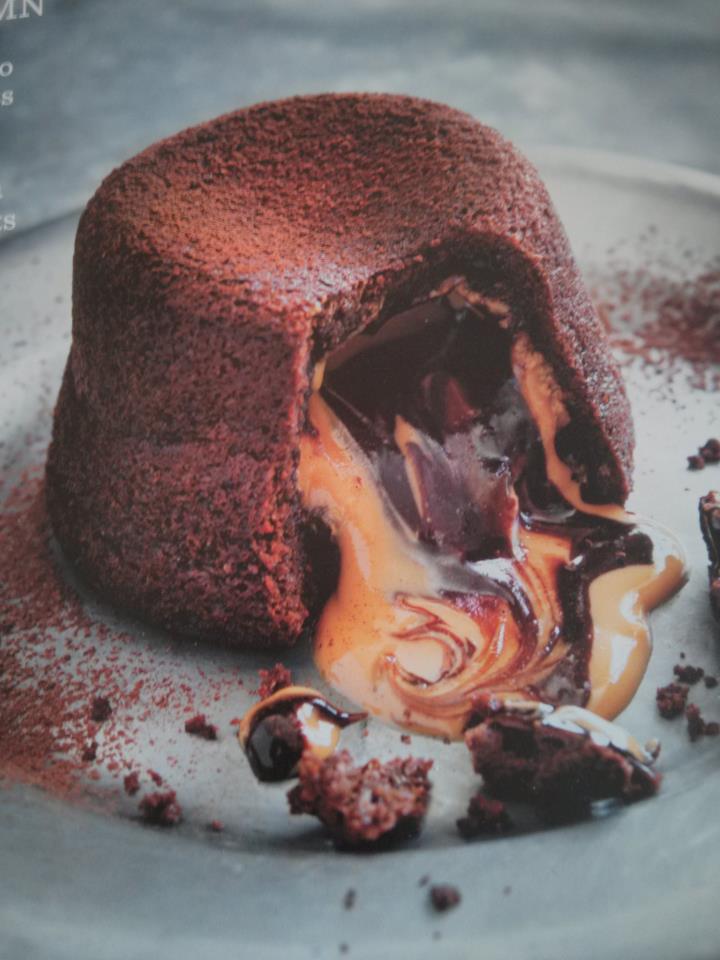 Molten Peanut Butter And Chocolate Fondant Cakes Molten Peanut Butter And Chocolate Fondant Cakes